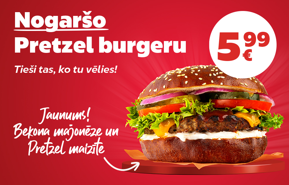 Nogaršo Pretzel burgeru